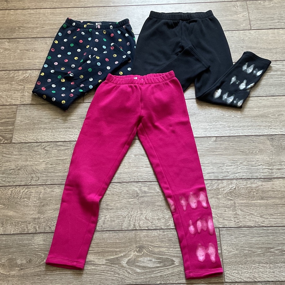 GAP Kids Leggings Set - Pink, Black, Smiley Face